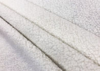 320GSM Woollike Sherpa Materiał polarowy na odzież Biały 100% poliester
