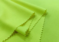 140GSM Birds Eye Mesh Fabric / 100% poliester Fluorescent Mesh Fabric Yellow