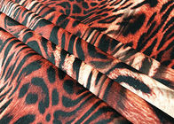 260GSM Velboa poliestrowa aksamitna tkanina na sukienkę damską Wzór tygrysa 150 cm szerokości