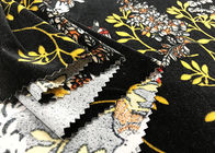 Tkanina aksamitna z dzianiny poliestrowej / ptasie kwiaty wzorzyste aksamitne tkaniny