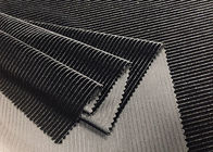 220GSM Rozciągliwy 93% poliestrowy materiał sztruksowy na odzież Sofa czarny