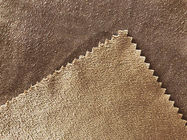 130GSM 100% poliester szczotkowany zamsz tkanina na odzież w kolorze brązowym