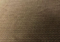 210GSM Mikro aksamitny materiał na garnitur męski Brązowy wzór w jodełkę