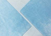 Pluszowy materiał 340GSM dla pluszaków 92-procentowy poliester Baby Blue