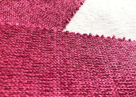 Dzianina pętelkowa szczotkowana dzianina na pulower z kapturem Różowa 300GSM 100% poliester