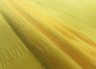 210GSM Miękki, 100% poliester wytłaczany z mikro aksamitu do tekstyliów domowych - żółty