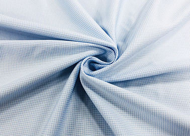 100% tkanina poliestrowa, dzianina gładka, zwykła na kratkę w kolorze niebieskim dla pracowników