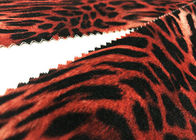 260GSM Velboa poliestrowa aksamitna tkanina na sukienkę damską Wzór tygrysa 150 cm szerokości