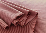 Elastyczny 94% poliestrowy materiał sztruksowy / jesionowy różowy materiał sztruksowy 200GSM