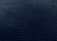 Czarne paski Tkanina Micro Velvet / 240GSM 100 Materiał poliestrowy 150 cm