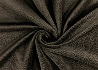 210GSM Micro Velvet Fabric / Velvet Material Material Cross Pattern Brown