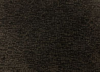 210GSM Micro Velvet Fabric / Velvet Material Material Cross Pattern Brown