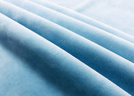 92% elastyczna elastyczna tkanina z mikro aksamitu na tekstylia domowe Baby Blue 340GSM
