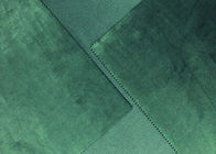 240GSM Miękka 100% tkanina z mikropoliestru / tkanina z mikro aksamitu do tekstyliów domowych w kolorze zielonym