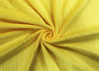 210GSM Miękki 100% poliester z wytłoczonym wzorem Mikro-aksamitny materiał - żółty