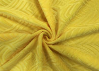 210GSM Miękki, 100% poliester z wytłoczonym wzorem z mikro aksamitu do tekstyliów domowych - żółty