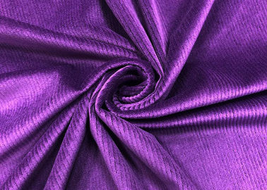 200GSM Rozciągliwy fioletowy sztruksowy materiał na spodnie Akcesoria 94% poliester